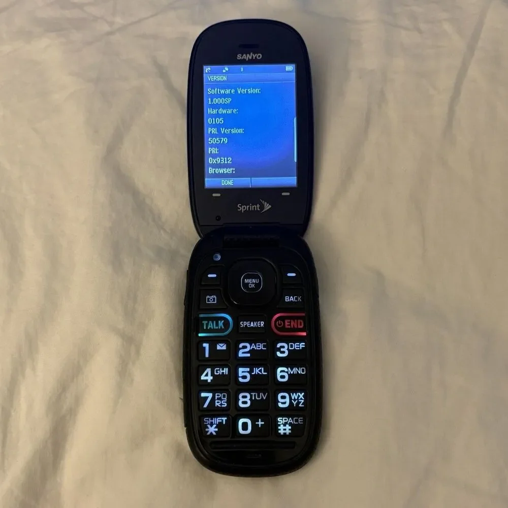 Sanyo Vero SCP-3820 Sprint Flip Phone Tested Works Perfectly Great Condition